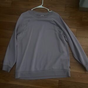 Pink branded hoodie , comes in the size L, and is cotton.